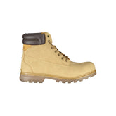 Carrera Dapper Beige Lace-Up Boots with Contrast Detailing -   -  Carrera.